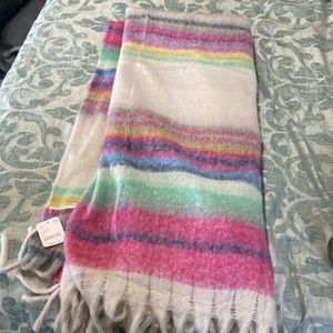 NWT free people fringe throw blanket
